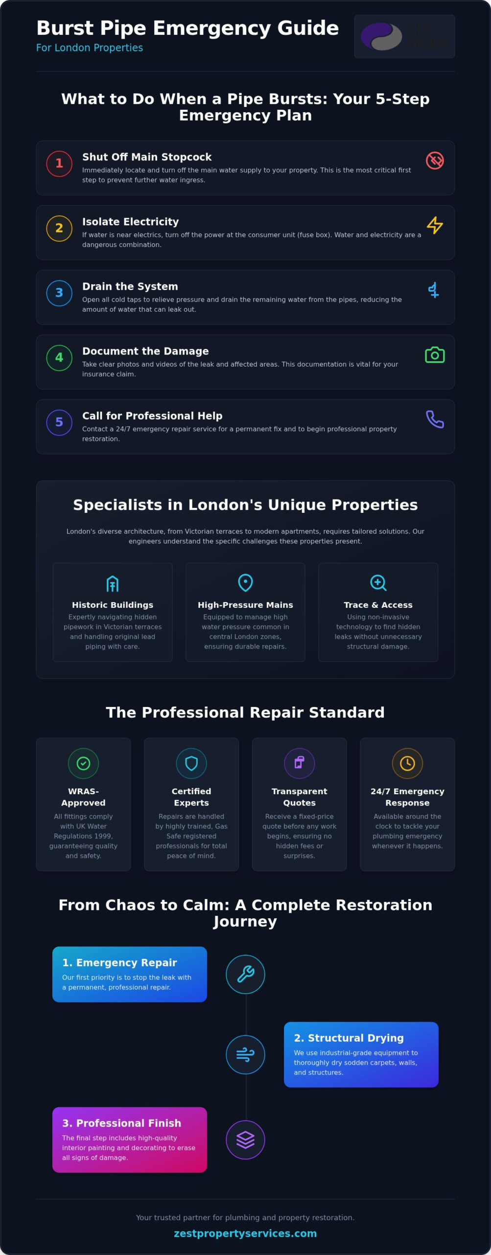 Burst Pipe Repair London: 24/7 Emergency Response & Restoration